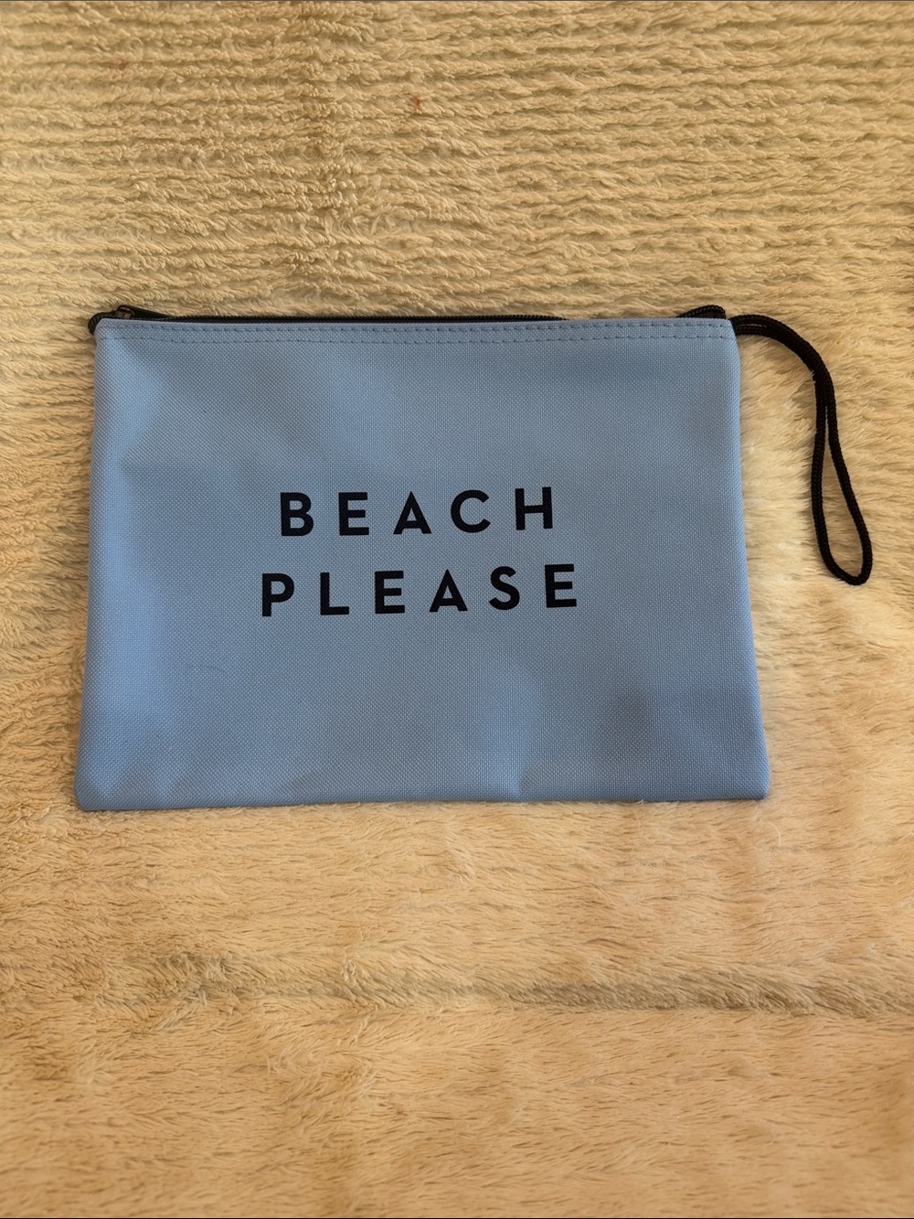 Milly Light Blue 'Beach Please' Cosmetic Pouch